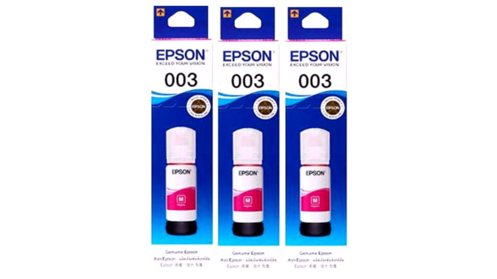 Epson 003 Magenta Ink Refill Bottle 65ml Set Of 3 Bundle Wis Ink Trading 3104