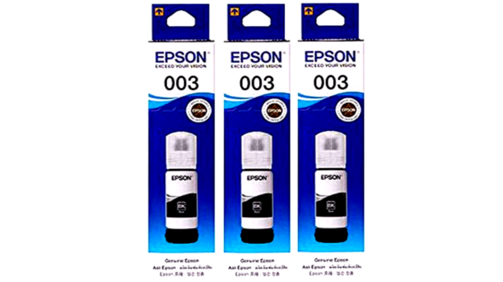Epson 003 Black Ink Refill Bottle 65ml Set Of 3 Bundle Wis Ink Trading 0963
