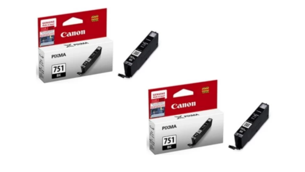 Canon 751 CLI-751 Black Set of 2 Original Ink Cartridge | Wis Ink Trading